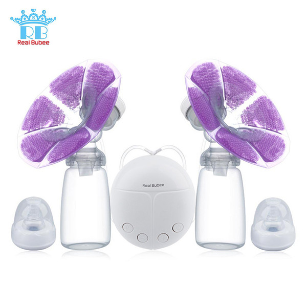 Real Bubee Single Double Electric Pump Infant Nipple Baby Feeding Bottle Usb Breast Pumps For Mother Q190529