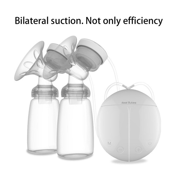 Real Bubee Intelligent Microcomputer USB Electric Breast Pump with Milk Bottle for Mothers Baby Products Child Care Breast Feeding