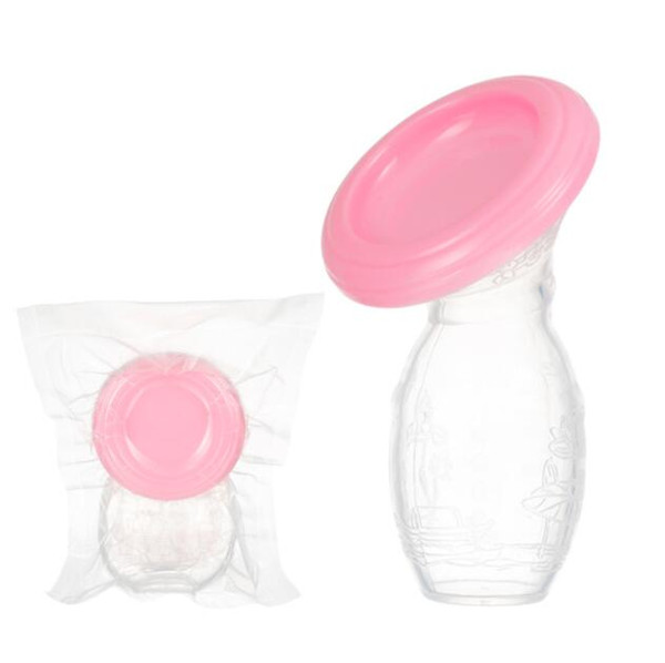 Manual Breast Pump Feeding Collector Silicone Manual Breast Pump Baby Feeding Milk Saver Suction With Lid Safe KKA6477