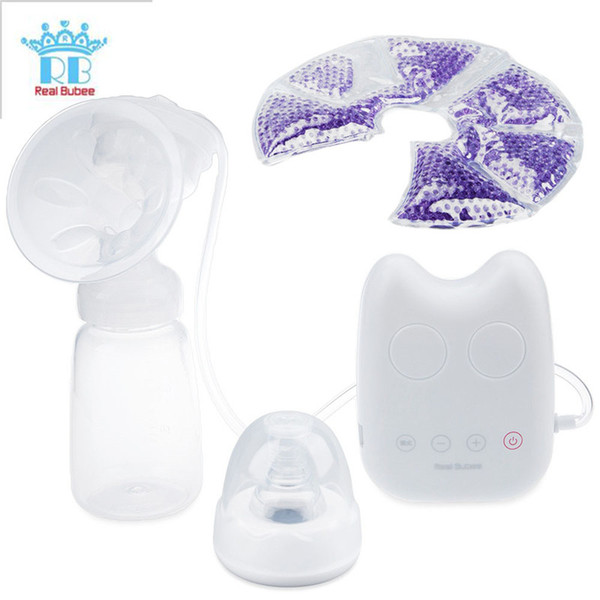 Real Bubee BPA Free Electric Double Breast Pump Woman Baby Breast Feeding Infant Nipple Suction Milk Bottle USB Breast Pumps