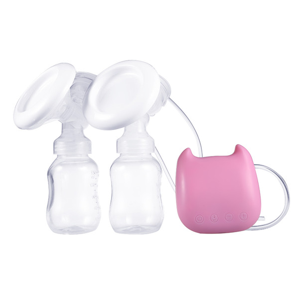 2018 New Electric Double Breast Pump For Mom Anti Reflux Milk Pump With Massage Cushion Pad Adjustable Infant Baby Breastfeeding