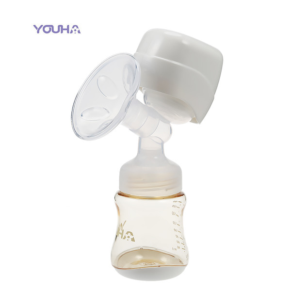 YOUHA Integration Electric Breast Pump With Baby Milk Bottle Machine Automatic Breast Pumps Electric Breast Feeding Baby Feeding