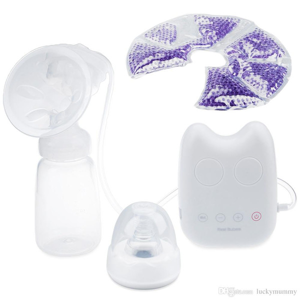 BPA Free Automatic Massage Electric Breast Pump with Cold Heat Pad Nipple milk suckers Feeding Breast Pump NB