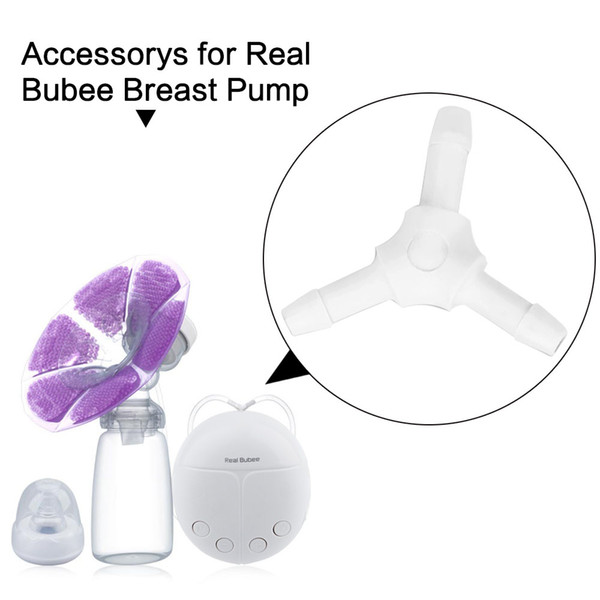 Real Bube Breast Pump Accessories 4pcs Double Breast Pump Accessory Sucking Connector Straws For Baby Breastfeeding