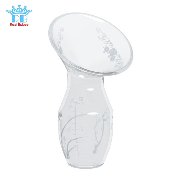 Silica Gel Manual Breast Pump with Cover Squeezing Pumping Silica Gel Suction Nipple Breast Feeding Manual Breast Pump for Mom B