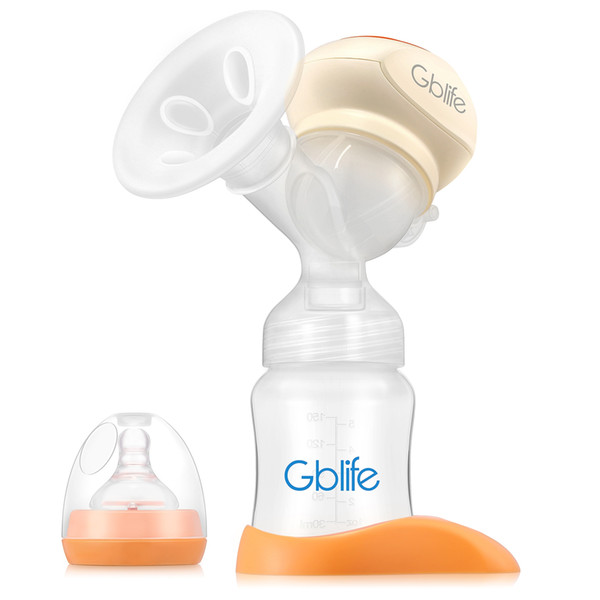 GBlife Electric Breast Pump Personal Portable Rechargeable Bottle Teat Baby Breastfeeding Breast Pump Milk Bottle Powerful V