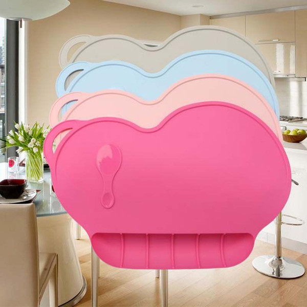 Food grade silicone pad portable waterproof mattresses mobile table dining table mats children sucker placemat can be washed