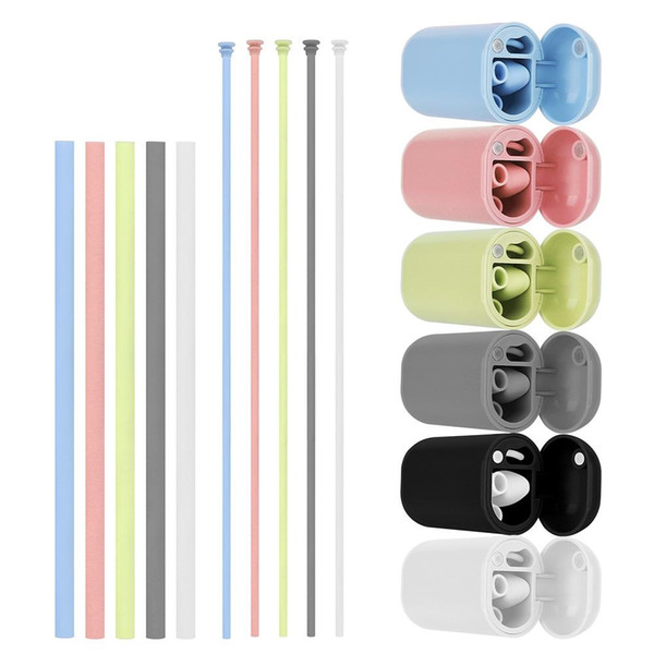 Folding Straw Environmentally Silicone Straws Portable Straws Collapsible Silicone Straw Reusable Foldable Drinking Straw 11 COLOR LJJK1818