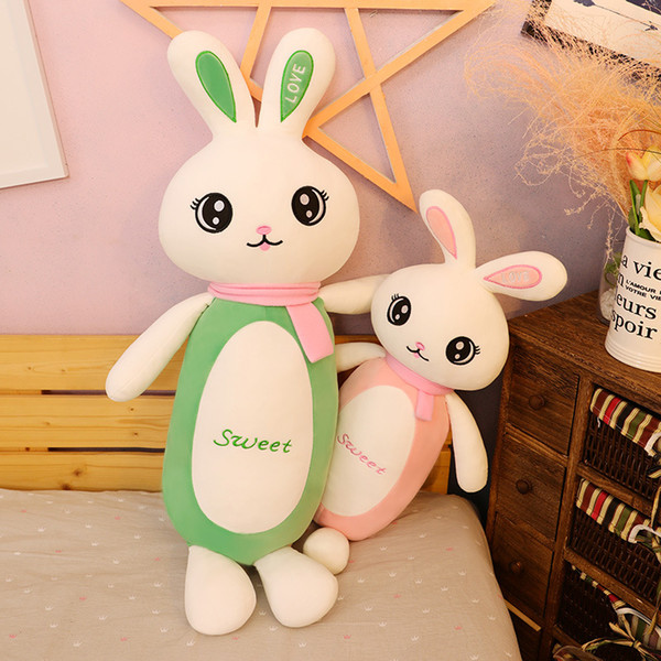 Creative New Rabbit Plush Toy Small White Rabbit Doll Cute Sleep Pillow Childrens Gifts