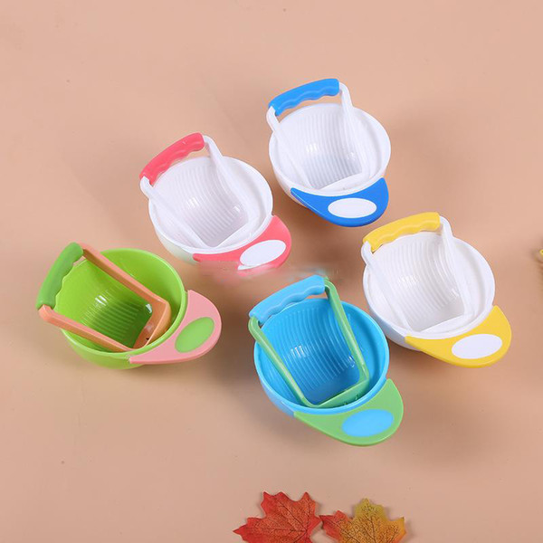 Baby Feeding Bowl Food Fruit Mills Dishes Grinding Tools Infant Newborn Handmade Food Bowls