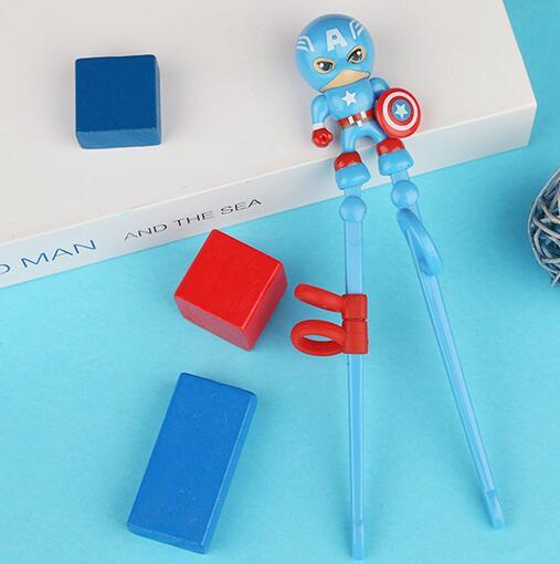 Outlet Children's Chopsticks Training Chopsticks Toddler Captain America Practice Chopsticks Home Baby Spiderman Learning Chopstick