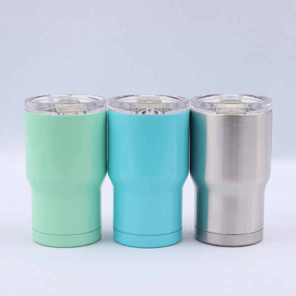 Stainless Steel Tumbler 14Oz 3 colors water bottle Double Wall Insulation Vacuum Water Coffee Mugs Car Cups With Lids MMA1952-3