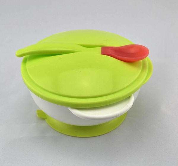 Baby Spoon Sucker Bowl Suits Kids Training Bowl Baby sucker bowl temperature soup spoon 20 s