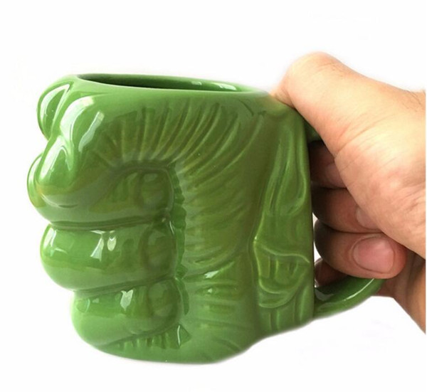 Creative Big Green Fist Cup 3D Ceramic Hand Design Childern Adult Mug Coffee Tea Cups Drinkware Gift