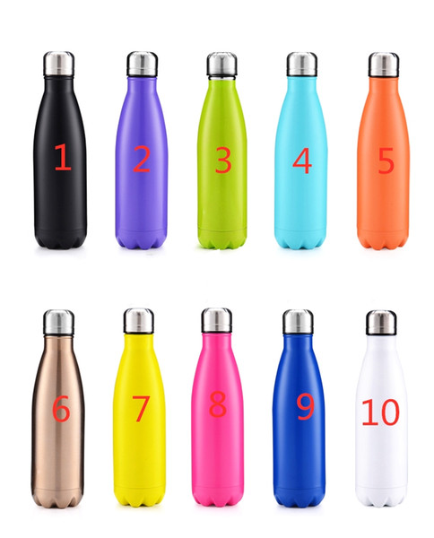 500ml cola cups Cola Shaped water bottle Vacuum Insulated Travel Water Bottle Double Walled Stainless Steel coke shape Outdoor Water Bottle