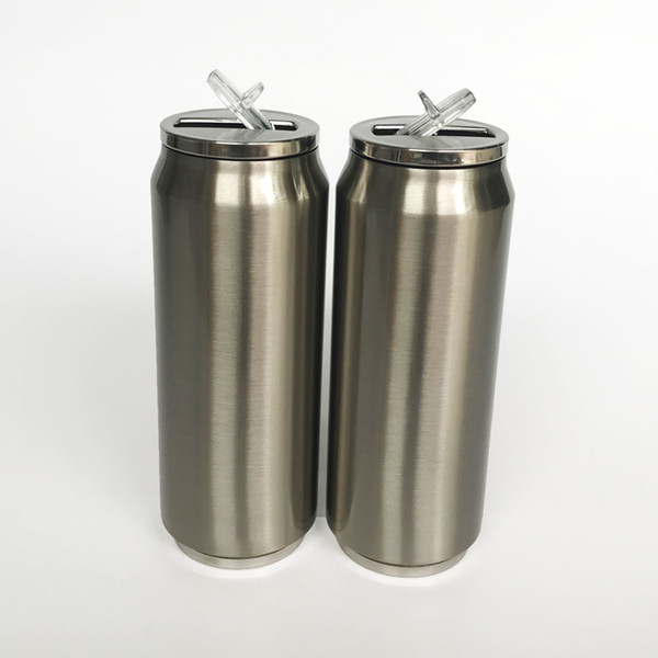 17oz Cola Can Travel Tumbler with Lids Vacuum Insulated Double Wall Stainless Steel Coffee Tea Hot and Cold Water Mug