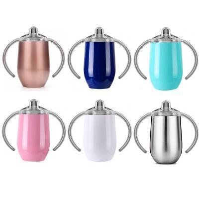 8oz 14oz Stainless Steel Sippy Pacifier Cup Vacuum Insulated Cups Wine Glass Coffee Beer Mugs Kids Milk Cups CCA11367 25pcs