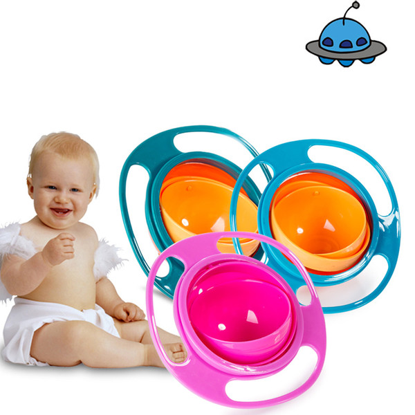 Practical Design Children Kid Baby Toy Universal 360 Rotate Spill-Proof Bowl Dishes 2017 New Fashion and Hot Sale Baby Bowl