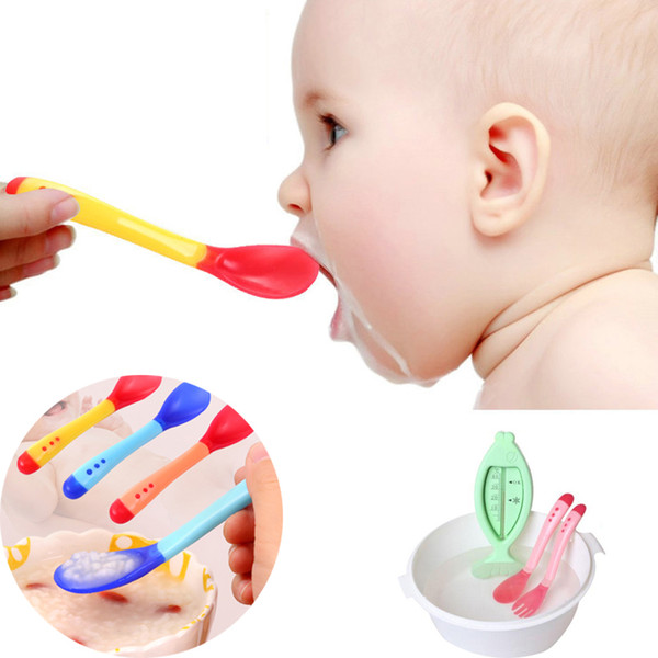 Baby Temperature Sensing Spoon Fork Children's Food Baby Feeding Children's Spoon Baby Dishes Feeder Dining Appliance