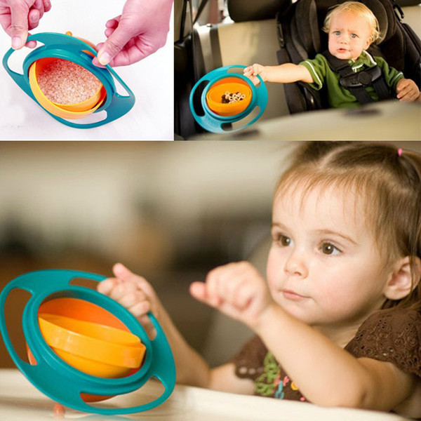 Resuli Hot Sale New Children Kid Baby Toy Universal 360 Rotate Spill-Proof Bowl Dishes freeeshipping & Wholesales CB1