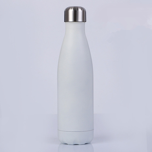 Insulated Cup Sports Cup 500ML Mug Vacuum Bottle Sports 304 Stainless Steel Cola Bowling Shape Travel Mugs 8 Color Free DHL