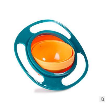 Creative Baby Gyro Feeding Toy Bowl 360 Dishes Non Spill Universal Technology Funny Gif Spill-Proof Gyro Feeding Bow DHL Free Shippingl