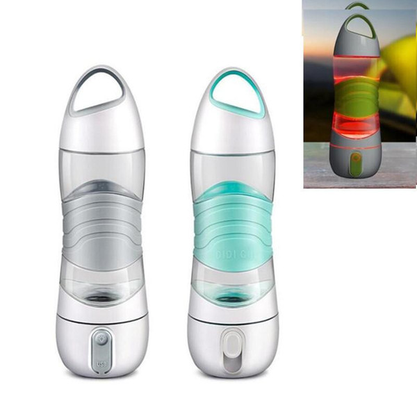 LED DIDI Smart Water Bottle Humidifier Sports Mug Cup 400ML Beauty Spay Cup Moisturizing Light Night Remind Drink Kettle SOS Emergency Cups