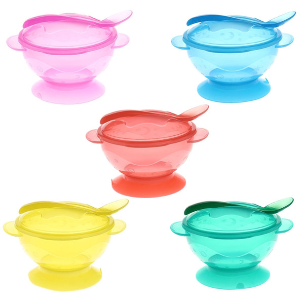 High Quality Slip-resistant Wall Suction Child Tableware Baby Kids Sucker Dishes Gravity Bowl