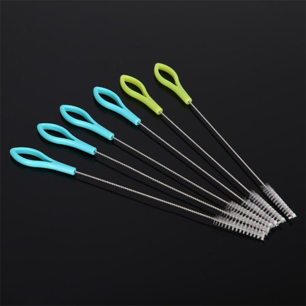 Stainless steel Straws brush pipette brush pipe brush spiral soft wool nylon stainless steel bottle brushs 4818