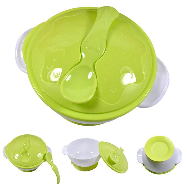 Infant Baby Food Container Dinnerwear Set Baby Feeding Suction Feeding Bowl with Spoon Children's Tableware