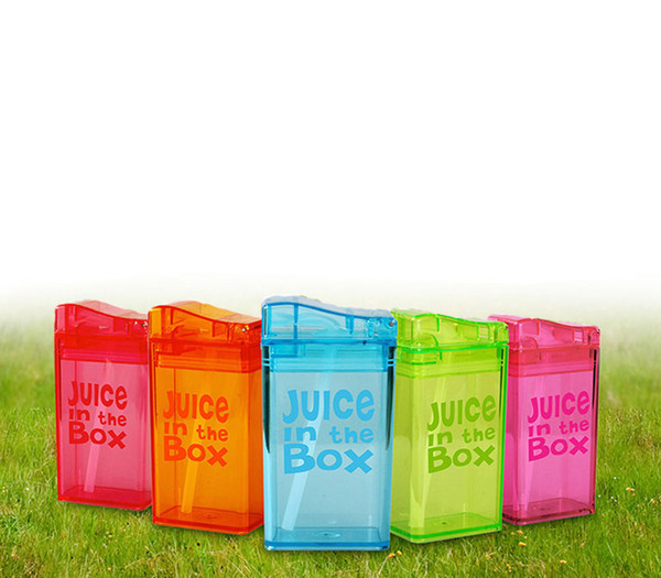 2016 New 240ML Straw Type Juice cup with lid for kids drinking Fruit/Milk Leak proof kettle juice bottle christmas gifts for kids