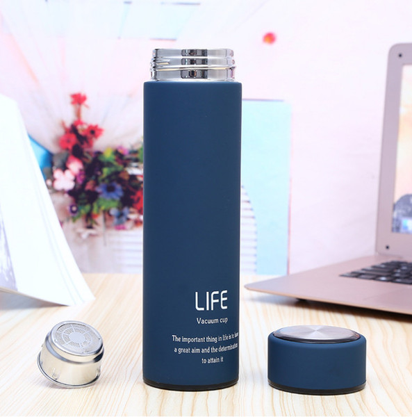 500ML Life Thermos Bottle Fashion Stainless Steel Vacuum Coffee Flasks Thermoses Straight Cup Thermo Mug for Tea Termos Cup