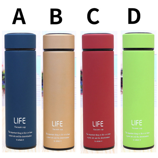 304 Stainless Steel Vacuum Coffee Flasks 500ML Life Thermos Bottle Fashion Thermoses Straight Cup Thermo Mug for Tea Termos Cup