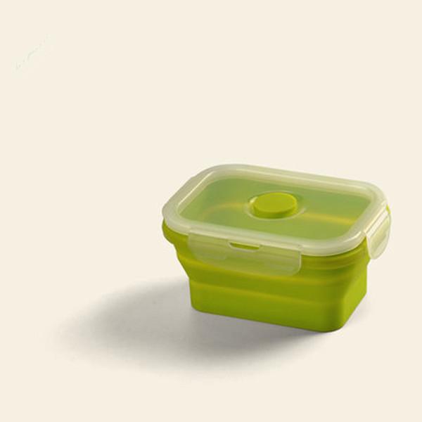 Multifunctional Environmental Protection Silicone Folding Lunch Box Travel Folding Portable Lunch Box Baby Nipple Box Wholesale