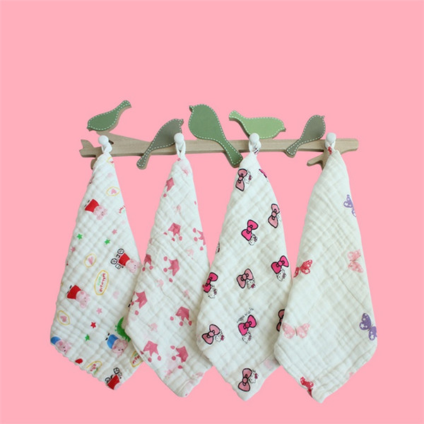 Hot sale cartoon waterproof thickening Baby Bibs soft baby bath towel Infant Cotton Saliva Towel T3G0128