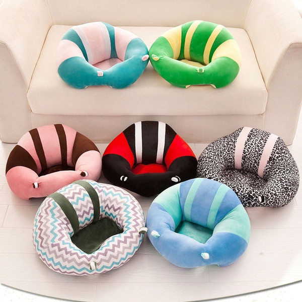 Newborns Dining Chairs Portable Infant Support Soft Seat plush Car Seat Pillow Cushion cartoon Baby Seats Sofa 14 colors M1389