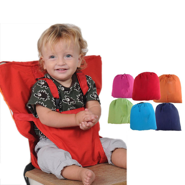 Baby Sack Seats Portable High Chair Shoulder Strap Infant Safety Seat Belt Toddler Feeding Seat Cover Harness Dining Chair cover