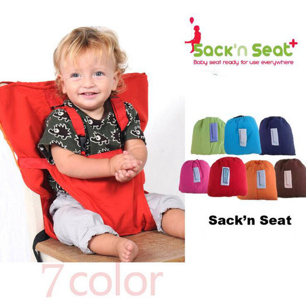 Easy Seat Portable Travel High Chair Baby Safety Washable Cloth Harness Folding Adjustable belt Infant Toddler Feeding Chair cover CLS355