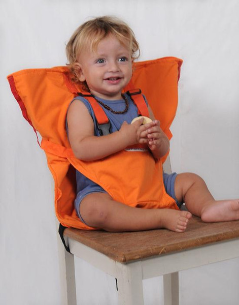 Infants Dining High Chair Cover Seat Safety Belt Baby Portable Seat Infant Travel Foldable Washable Feeding High Chair