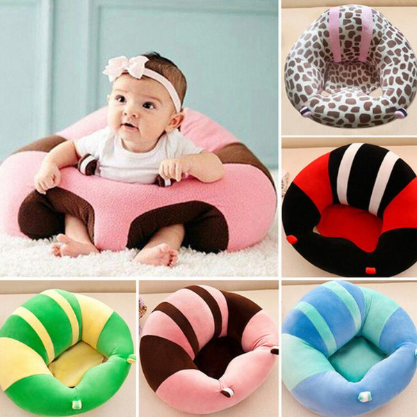 Baby Support Seat Plush Soft Baby Sofa Infant Learning To Sit Chair Keep Sitting Posture Comfortable For 0-3 Months Baby