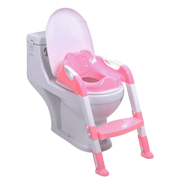 Folding Baby Potty Training Chair With Adjustable Ladder Children'S Potty Baby Toilet Seat Infant Toilet Training Folding Seat