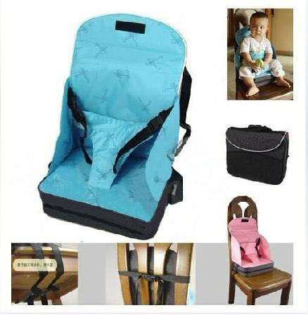 Baby / Toddler Portable Fold Up Safety High Chair Booster Seat Blue Pink