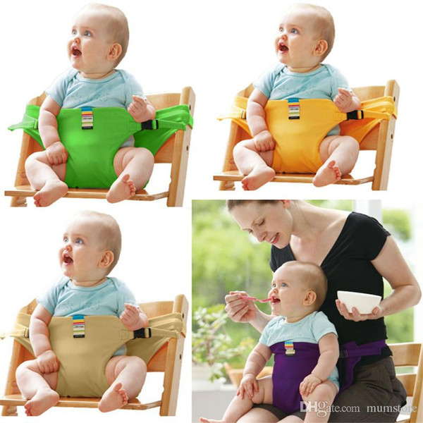 8 Color Baby Portable Seat Children Dining Chair Belt 2018 New Kids Upgrate Candy colors Eat Chair Seat Belt Outlet Covers