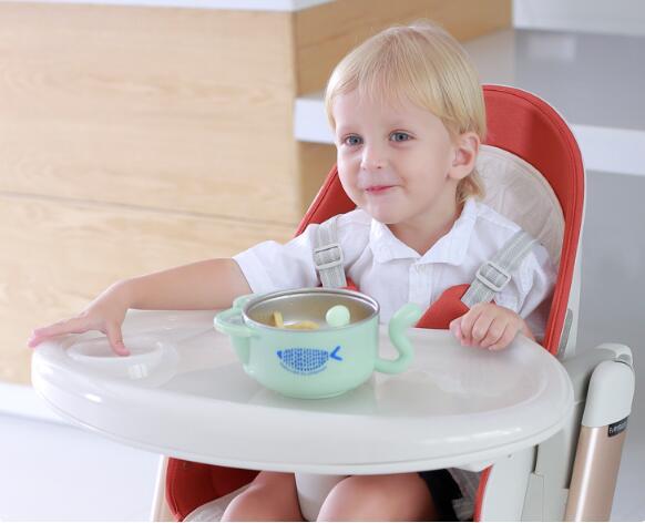 4 Colors Comfortable&Safe Multifunctional Babyruler Child-Type Aluminum Alloy Frame Dining Chair Baby Portable Folding Dining Table Seat