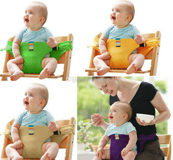 Baby Portable Seat Children Dining Chair Belt Candy colors Eat Chair Seat Belt Dining Seat Harness 8 colors C4180