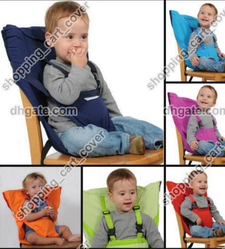 Portable Baby Kid Toddler Child Infant Newborn Feeding High Chair Booster Seat Highchair Cover Cushion Sack Sacking Harness Belt Strap Bag