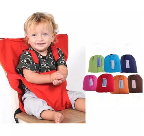 Baby Sack Seats Seat Cover Sack'n Seats Portable Kids Safety Feeding Chair Solid Color Upgrate Seat Cover Infant Eat Chair Seat Belts J462