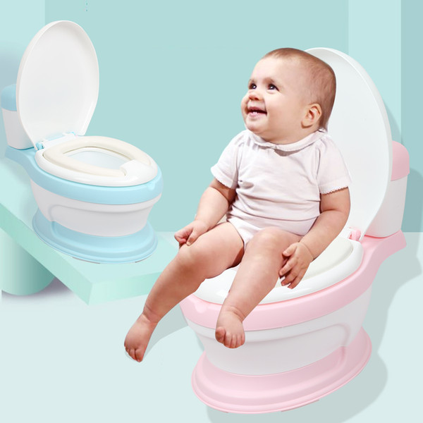 Children Simulation Mini Toilet Infant Pony Bucket Potty Seat Portable Toilet Training Urinal Potties Ergonomic Backrest Design