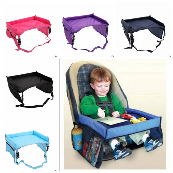 Kids Snack Play Travel Tray Baby Toddlers Car Seat Cover Waterproof folding table Infant Car Seat Cover Harness Buggy Pushchair YL557