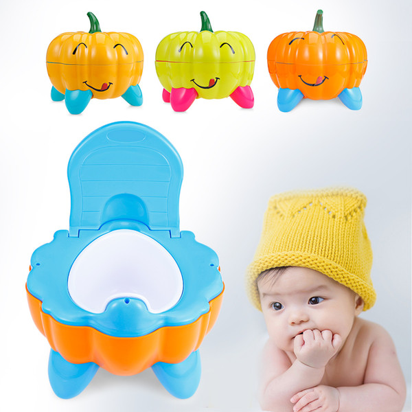 Halloween Pumpkin Toilet Kid Infant Baby Toilet Small Drawer Child Toilet Seat Cute Pumpkin Shape Potty Urinal Child Potty Seats